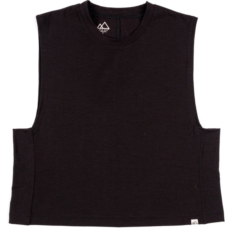 Black Wild Rye Keller Crop Radtrikot Damen Rei Coop