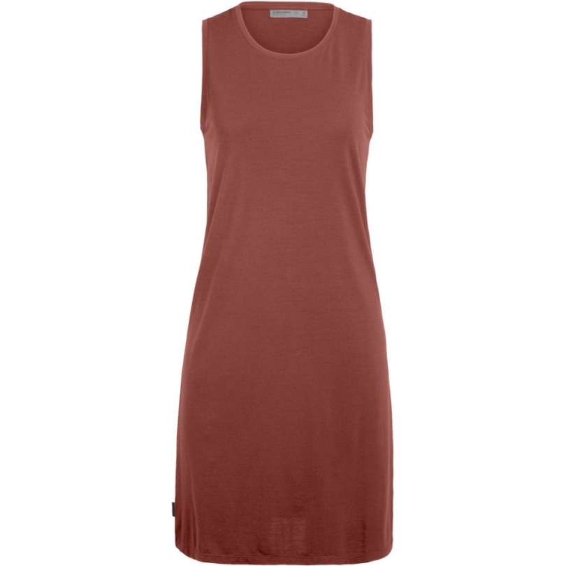 Icebreaker Yanni ärmelloses Kleid Damen Rei Coop Grape