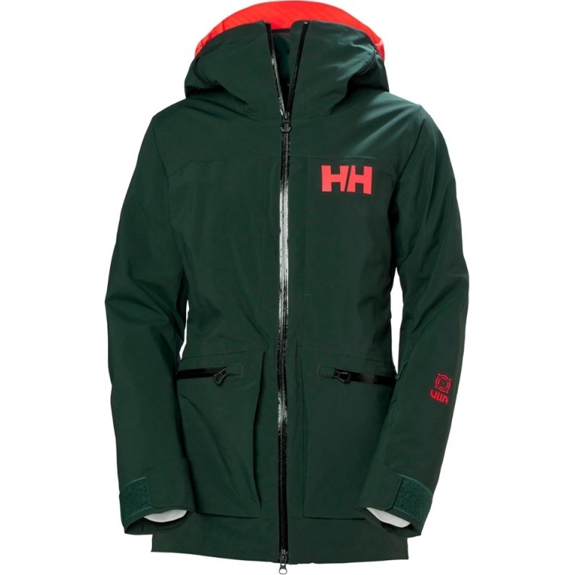 Darkest Spruce Helly Hansen PowderQueen Infinity Isolationsjacke Damen Rei Co-op