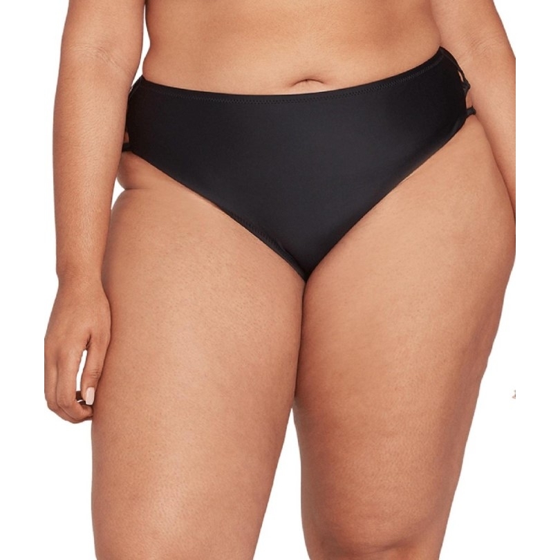 Volcom Simply Solid Retro Badeanzug Hose Damen Große Größen Schwarz Rei Coop