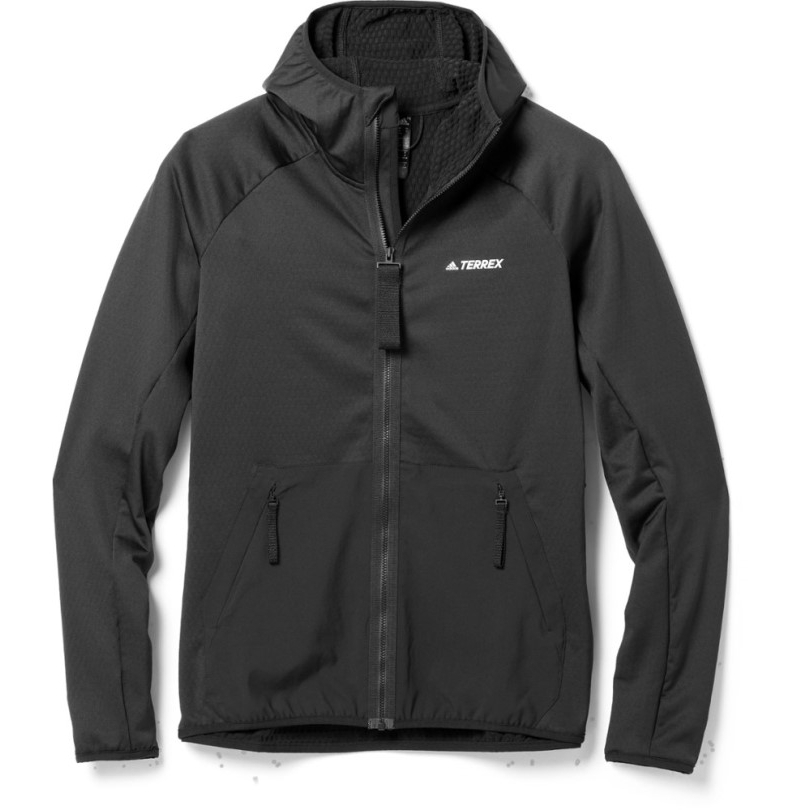 Adidas Terrex Tech Flooce Light Kapuzenjacke Damen Rei Coop Schwarz