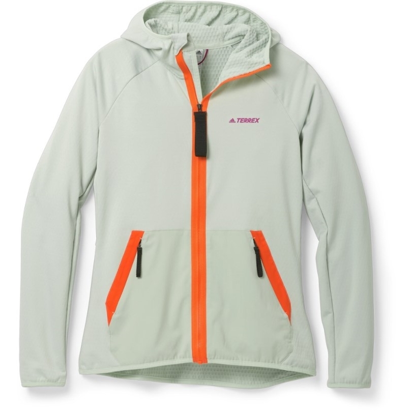 Adidas Terrex Tech Flooce Light Kapuzenjacke Damen Grün Rei Co-op