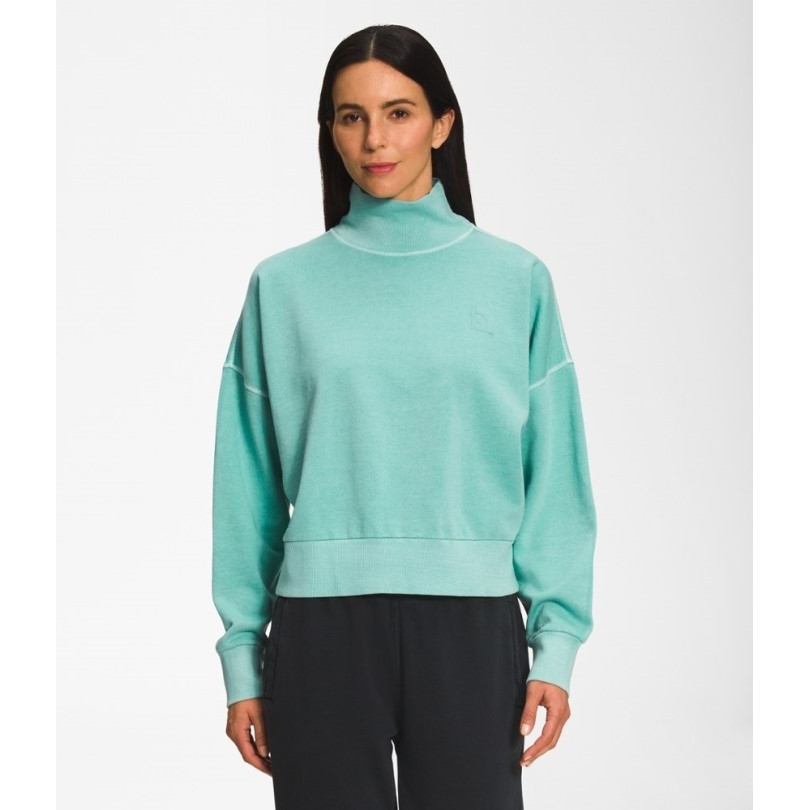 Rei Coop Wasabi The North Face Stückgefärbter Pullover Mit Stehkragen Damen