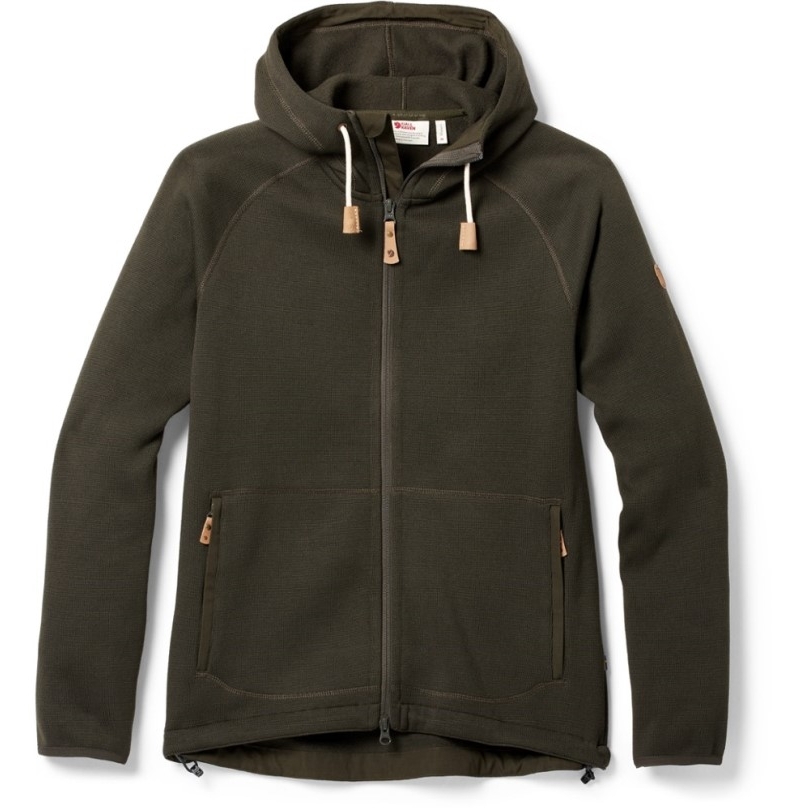 Forest Fjällräven Ovik Fleece Hoodie Damen Rei Co-op