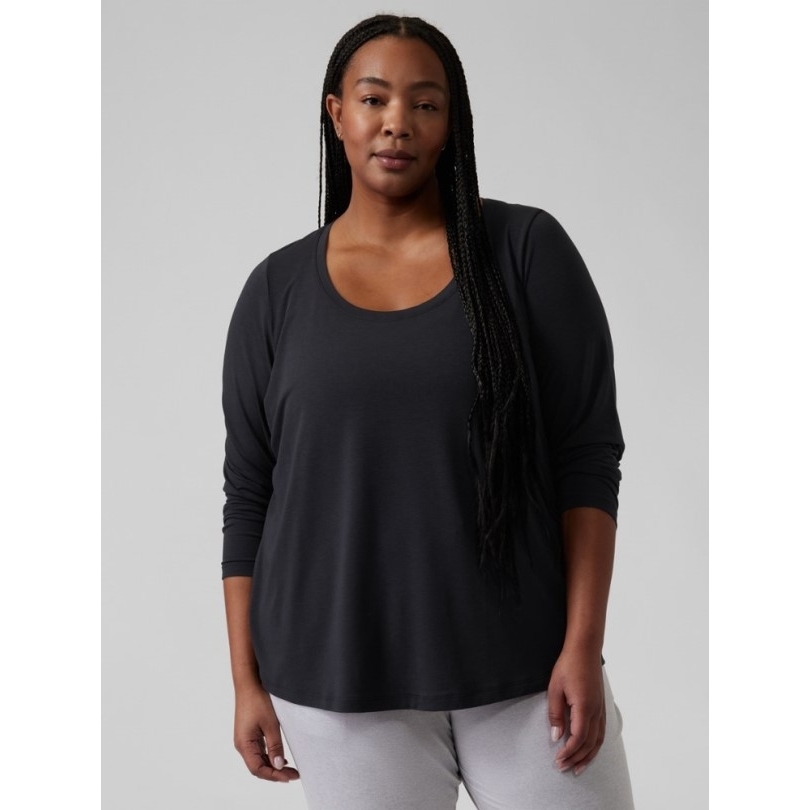 Schwarzes Athleta Stratus Ii Oberteil Damen Rei Coop