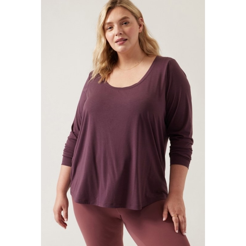 Athleta Stratus Ii Top Damen Gewürzt Cabernet Rei Co-op