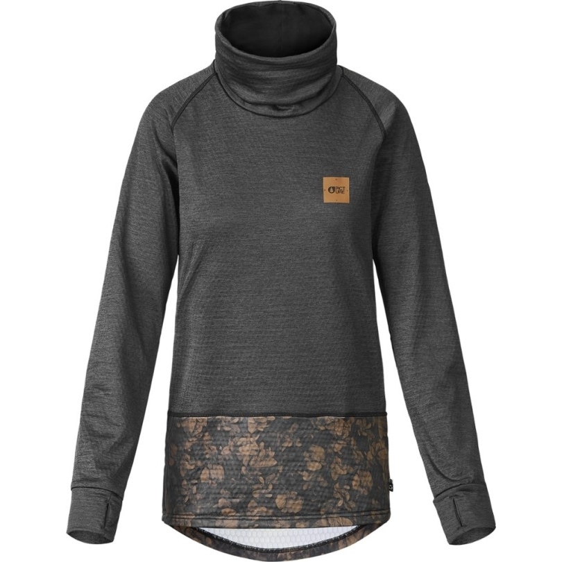 Picture Bio Kleidung Blossom Grid Fleece Damen Schwarz Rei Coop
