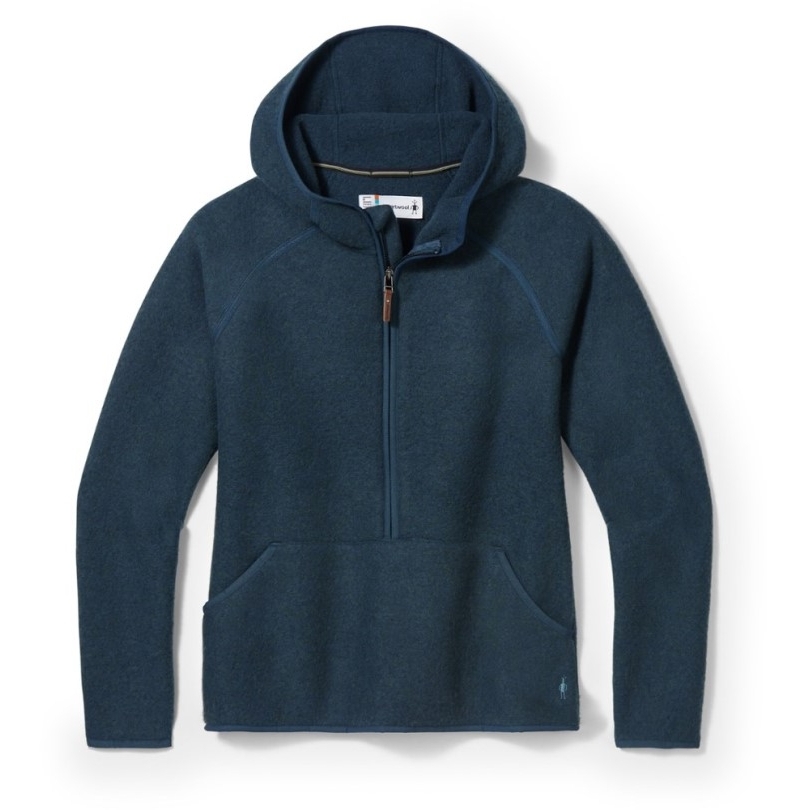 Blau Rei Coop Smartwool Hudson Trail Fleeceanorak Damen