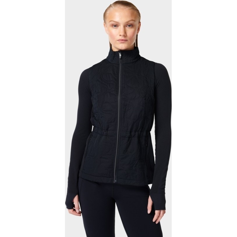 Sweaty Betty Fast Track Wärmeisolierte Weste Damen Schwarz Rei Coop