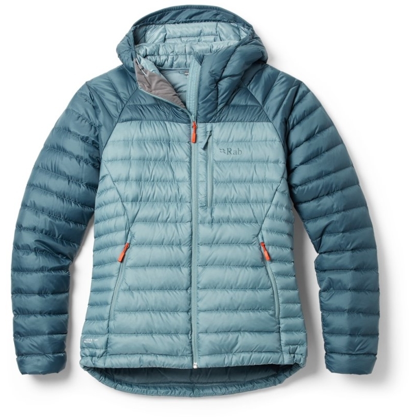 Blau Rei Coop Rab Microlight Alpine Daunenjacke Damen
