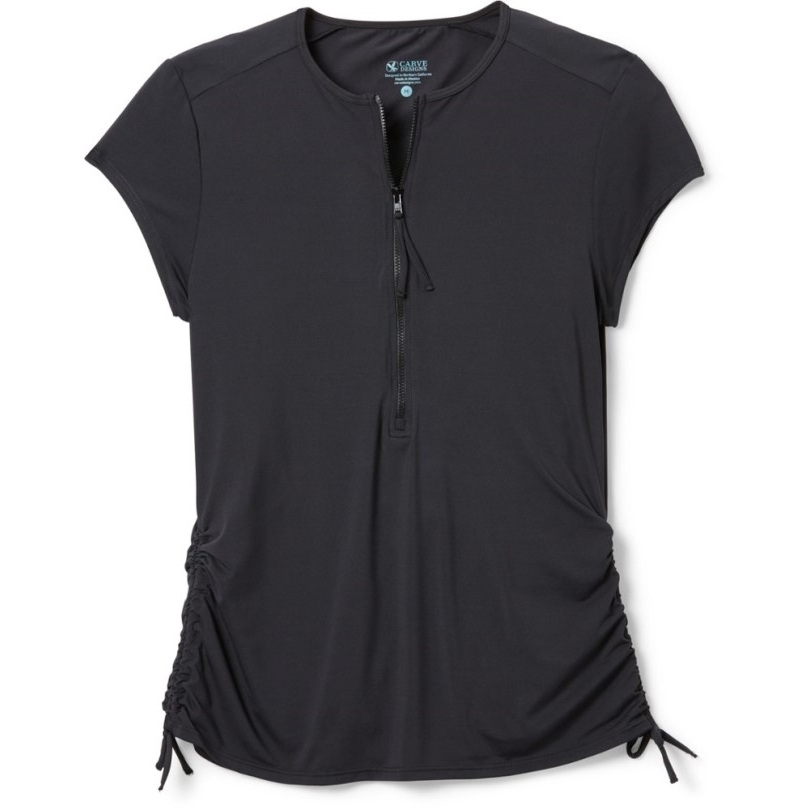 Carve Designs Dawson Rashguard Frauen Rei Coop Schwarz