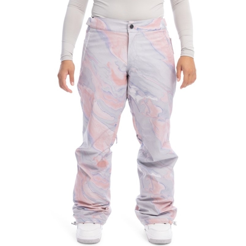 Grau Violett Marmor Rei Coop Roxy Chloe Kim Schneehose Damen