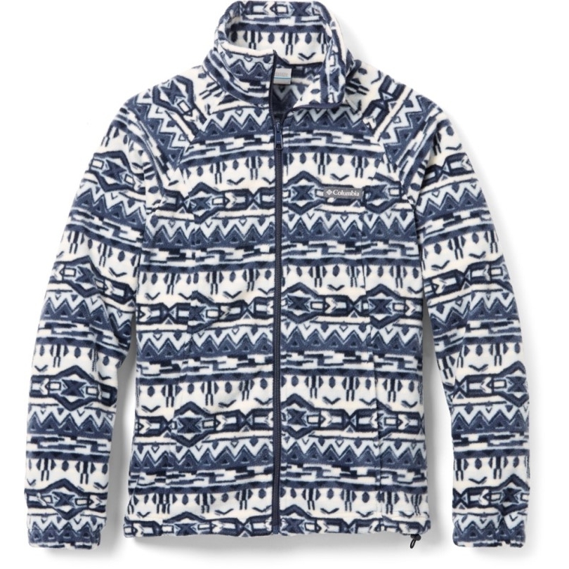 Nächtliche 80er Columbia Benton Springs Bedruckte Fleecejacke Mit Durchgehendem Reißverschluss Damen Rei Coop