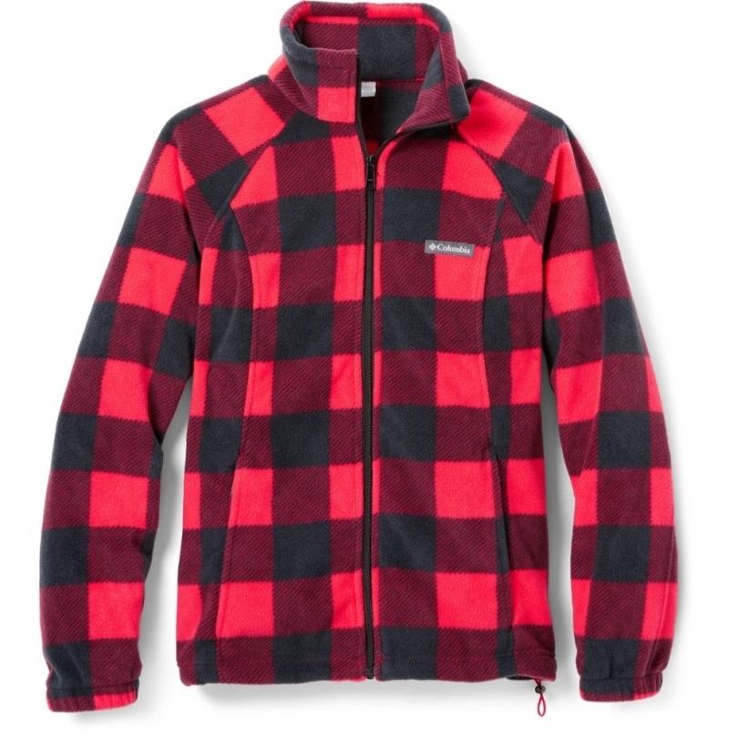 Columbia Benton Springs Bedruckte Fleecejacke Mit Durchgehendem Reißverschluss Damen Rei Coop Rot