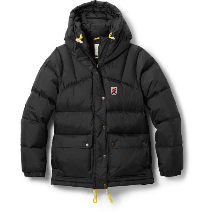 Schwarze Fjällräven Expedition Daunenjacke Damen Rei Co-op