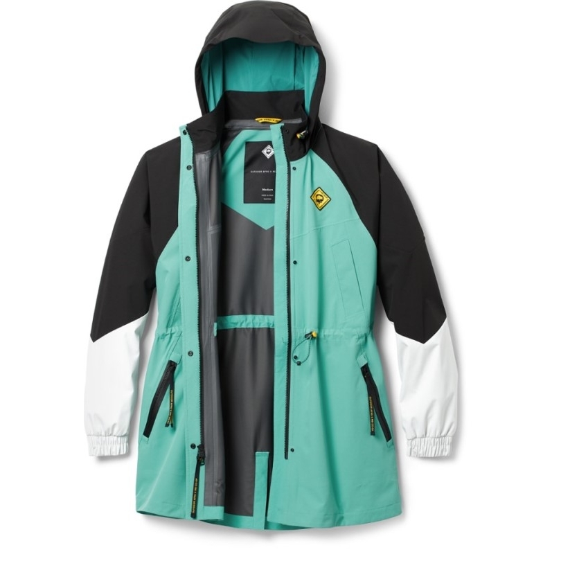 Outdoor Afro Rei Coop Shelljacke Damen Schwarz