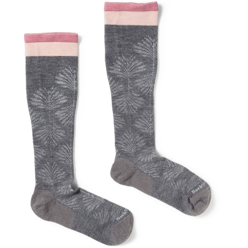 Rei Coop Charcoal Sockwell Voll Geblümte Breite Wadensocken Damen