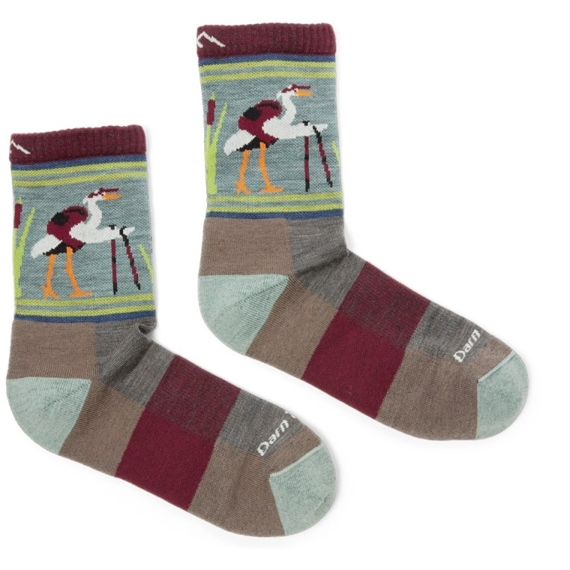 Rei Co-op Taupe Darn Tough Critter Club Leichte Micro Crew Socken Damen