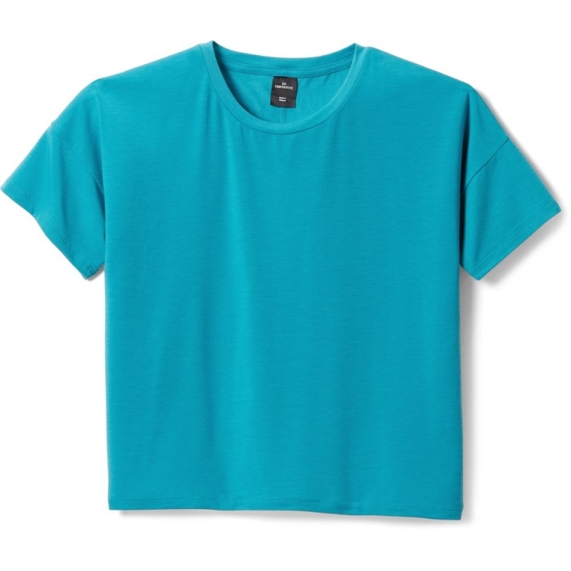 Blaues Rei Coop Entlang Des Weges Bauchfreies T-shirt Damen