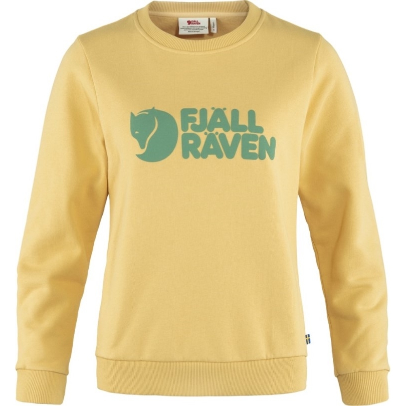 Gelber Rei Co-op Pullover Mit Fjällräven-Logo Für Damen
