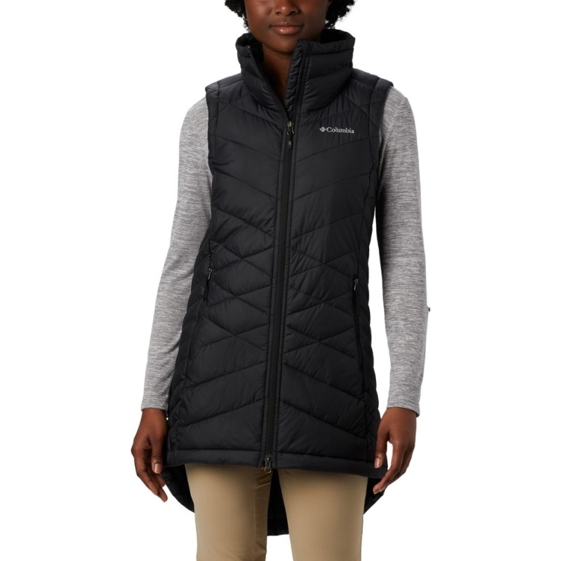 Columbia Heavenly Long Isolationsweste Damen Schwarz Rei Co-op