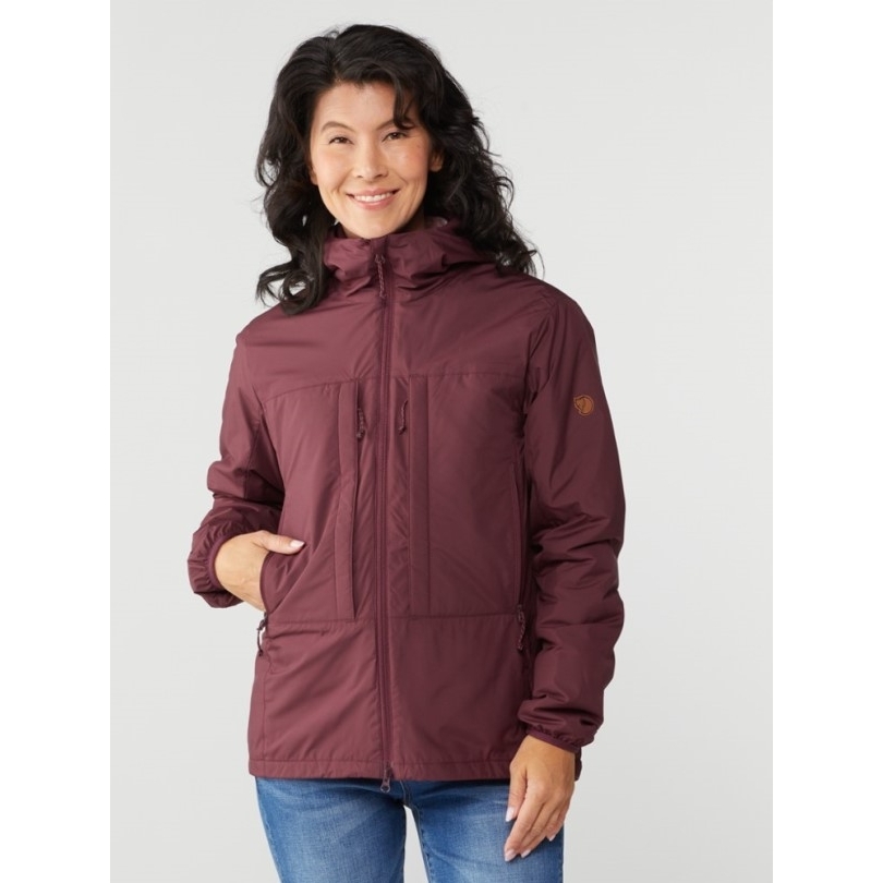 Port Fjällräven Keb Wolle Gefütterter Isolierter Hoodie Damen Rei Coop