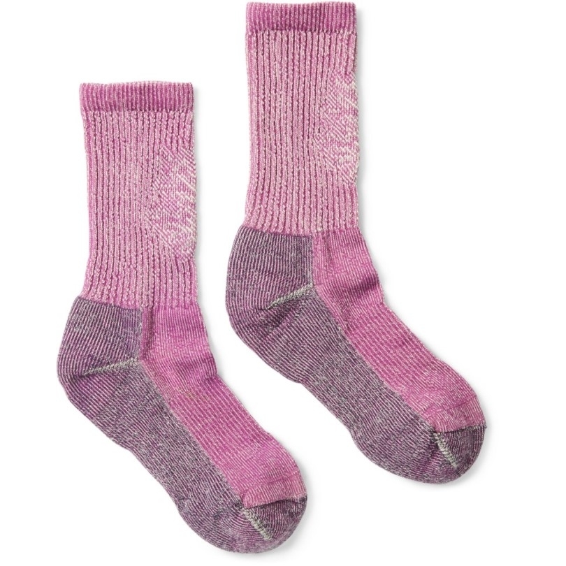 Rei Coop Smartwool Walk Edition Leichtes Kissen Blattmuster Rundsocken Damen Wiesenmauve