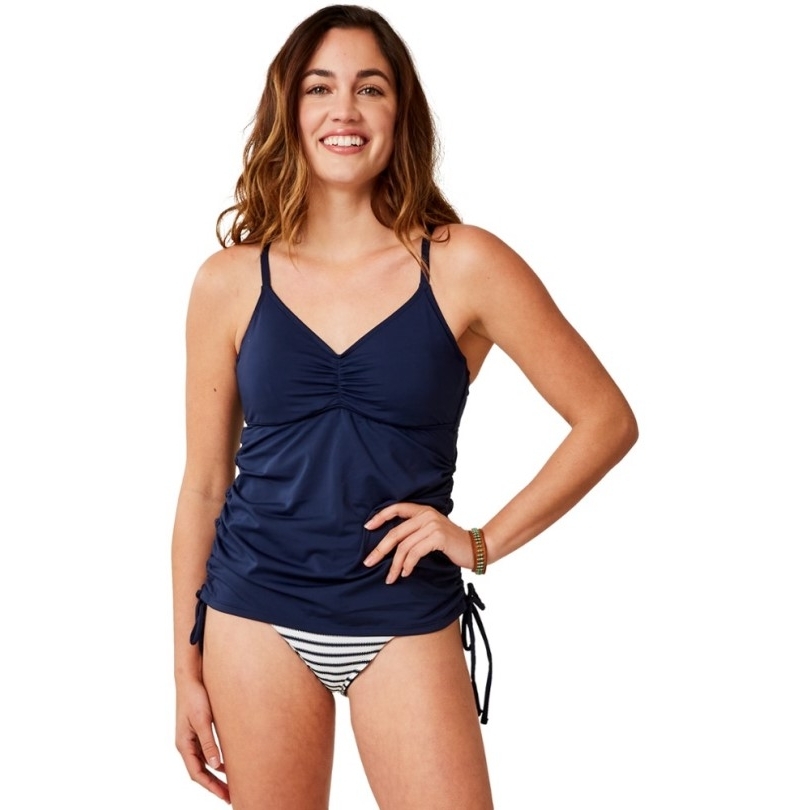 Rei Coop Navy Carve Designs Camari Tankini Badeanzug Top Damen