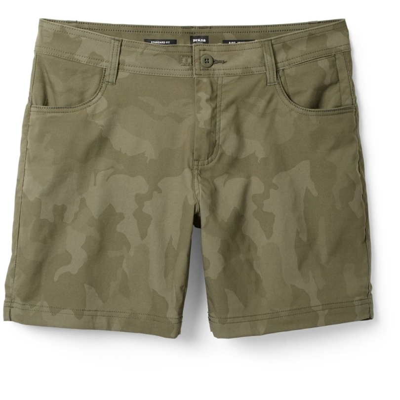 Rei Co-op Prana Halle Shorts Ii Frauen 7 Inseam Sage Camo