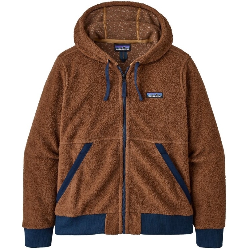 Brauner Patagonia Shearling-Fleece-Hoodie Damen Rei Coop