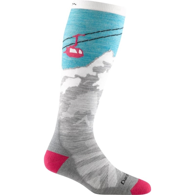 Rei Co-op Aqua Darn Tough Yeti Mittelschwere Ski- Und Snowboardsocken über Der Wade Für Damen