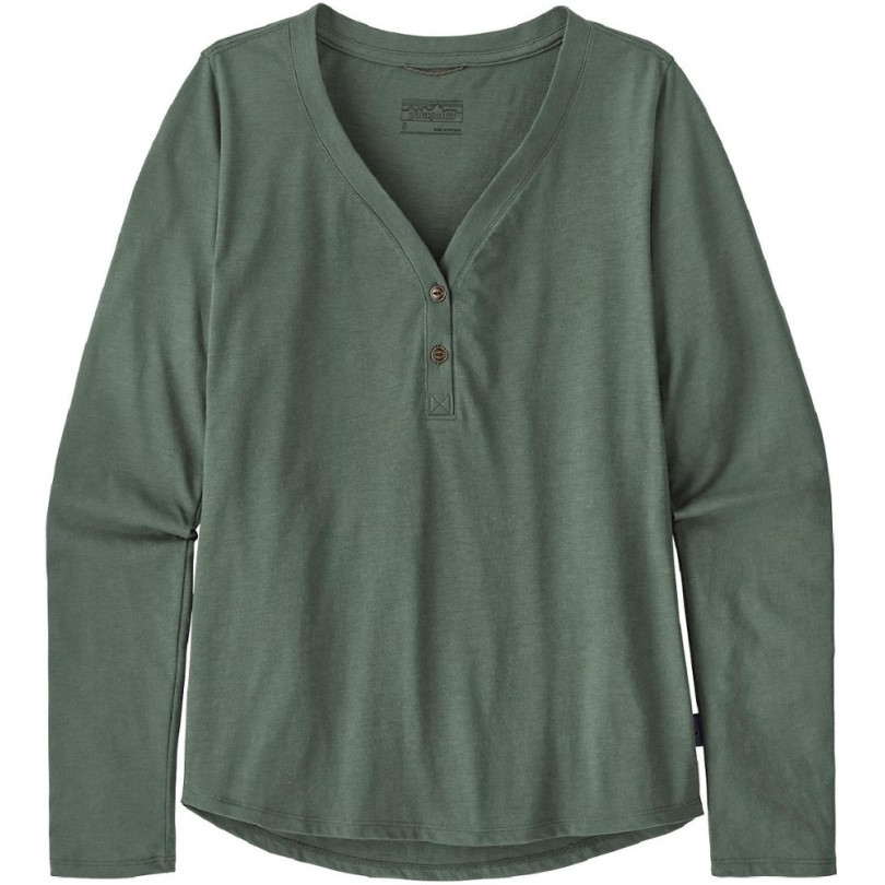Grünes Patagonia Hauptstütze Henley Hemd Damen Rei Coop