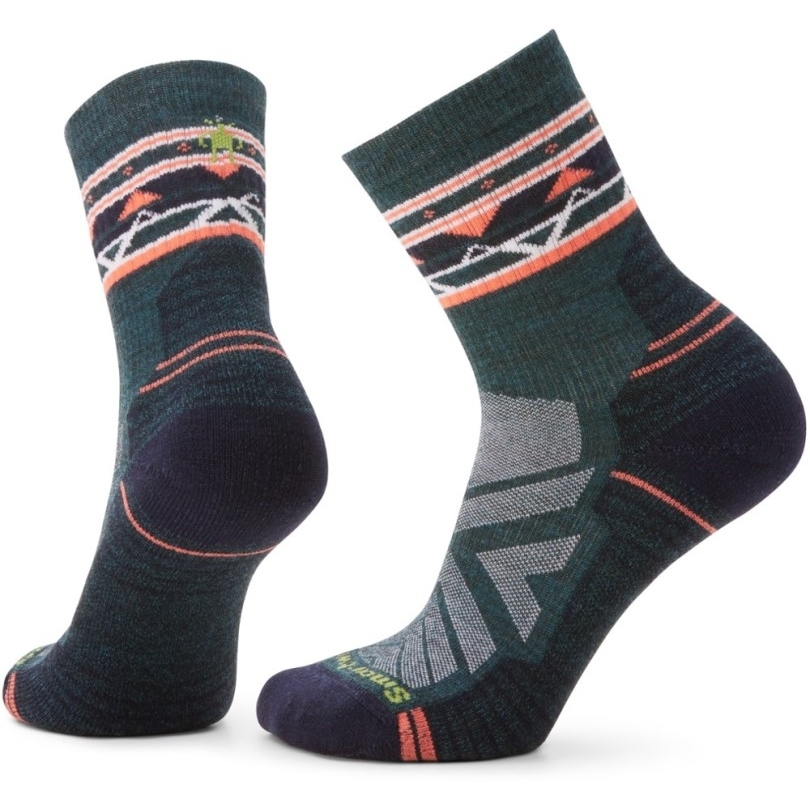 Blau Rei Co-op Smartwool Performance Hike Low Cushion Zickzack Valley Mid Crew Socken Damen