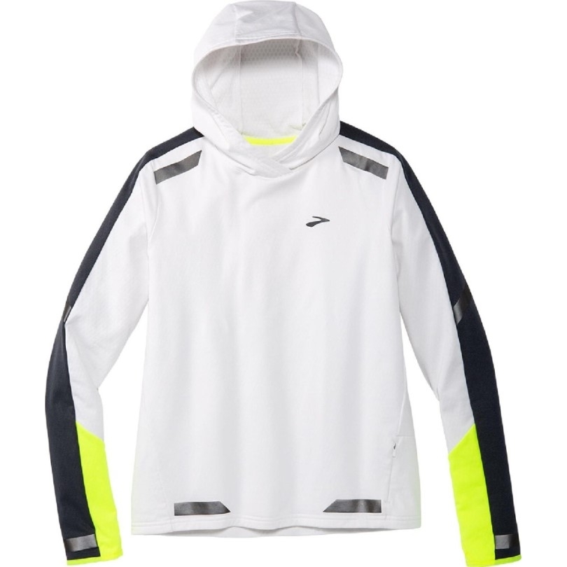 Rei Coop White Brooks Run Sichtbarer Thermo-Hoodie Damen