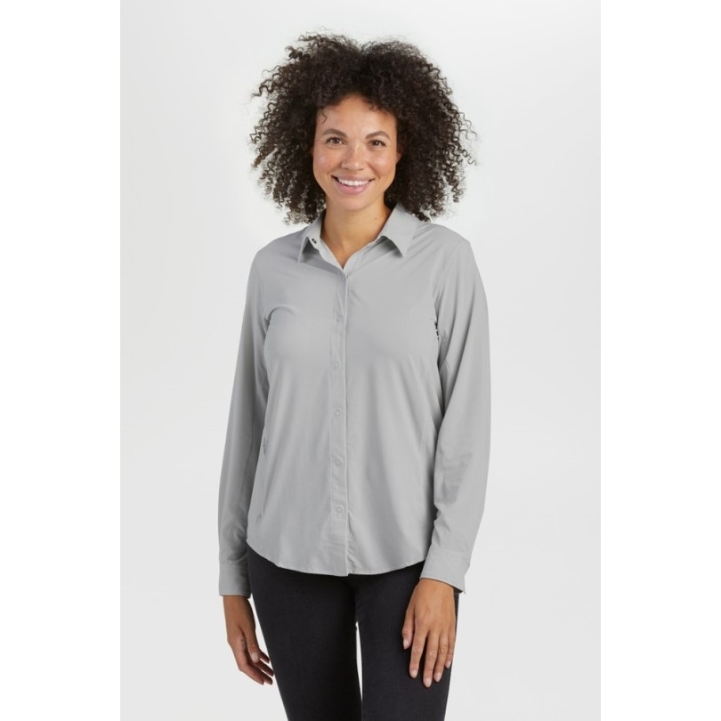 Pebble Rei Co-op Outdoor Research Astroman Langarm-Sonnenshirt Damen