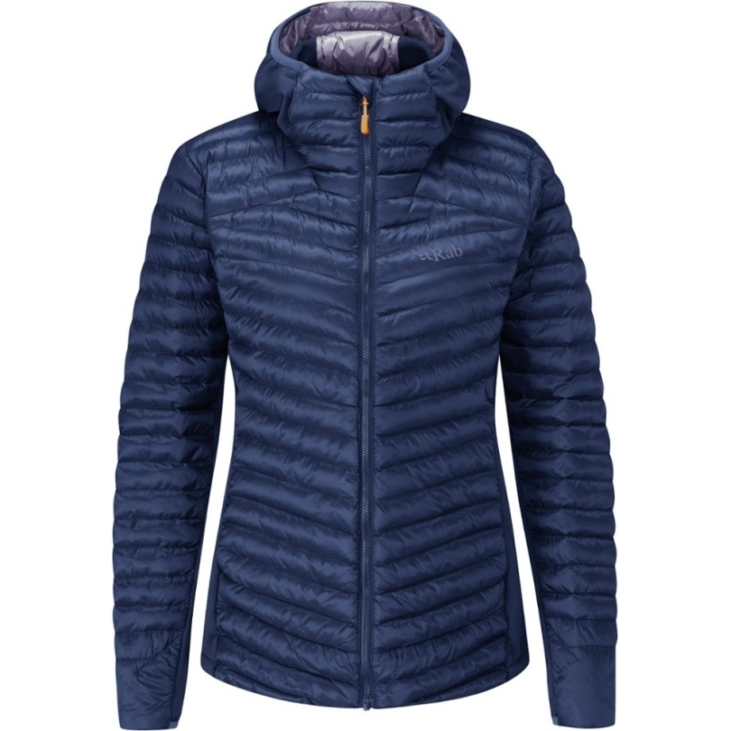 Blau Rei Coop Rab Cirrus Flex 2.0 Isolierter Hoodie Damen