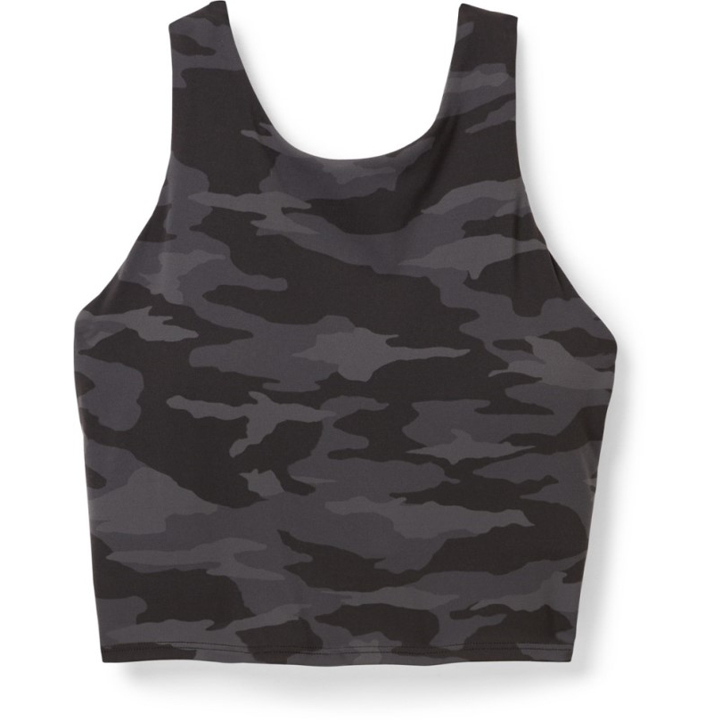 Athleta Conscious Bedrucktes Crop Top D-DD Cup Rei Co-op Black Camo