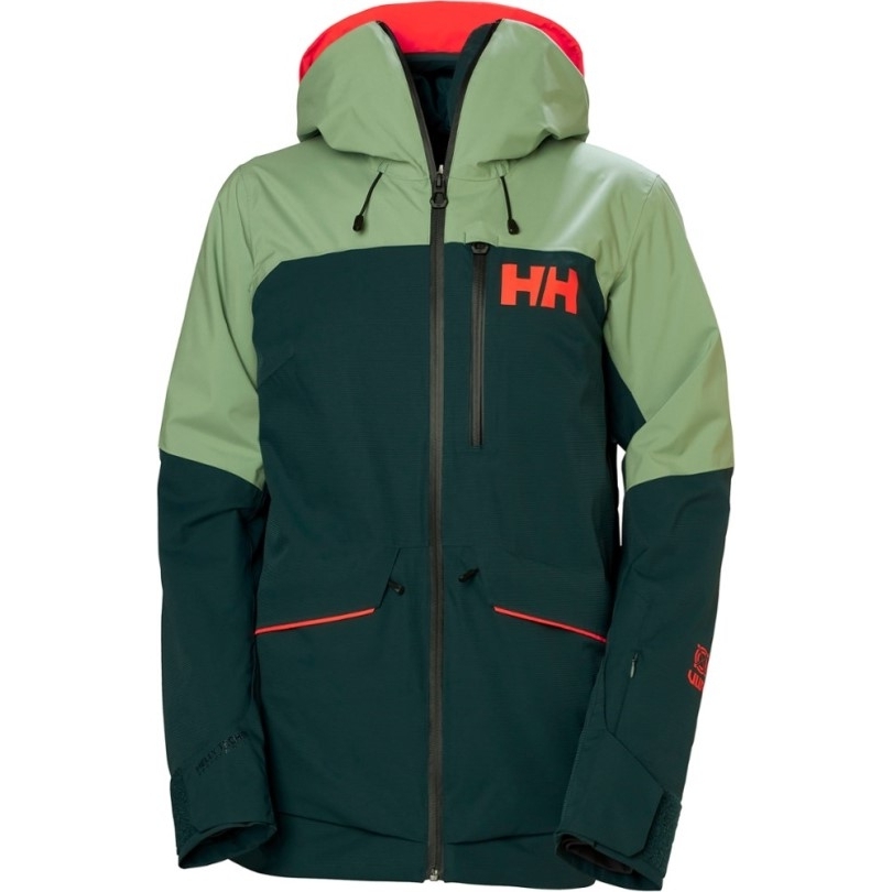 Helly Hansen Powchaser Lifaloft Isolierte Jacke Damen Darkest Fichte Rei Coop