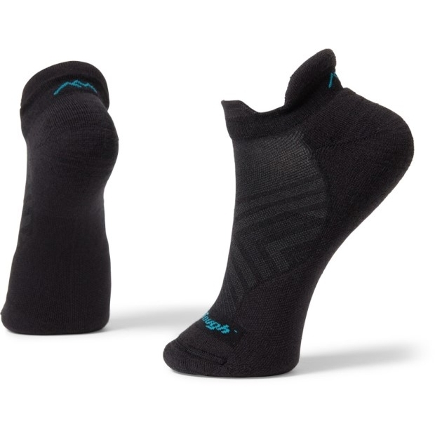 Rei Coop Darn Tough Run No-show Tab Ultraleichte Polstersocken Damen Schwarz