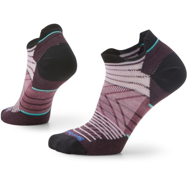 Purple Rei Co-op Smartwool Performance Run Zero Cushion Gestreifte Niedrige Knöchelsocken Damen