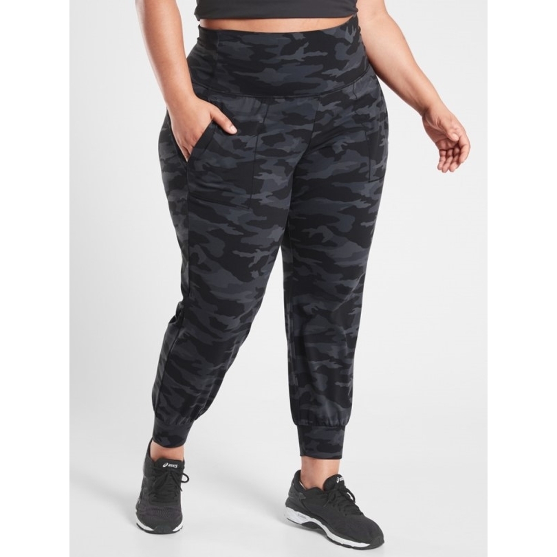 Athleta Salutation Jogginghose Schwarz Camo Damen Plus Größen Rei Coop