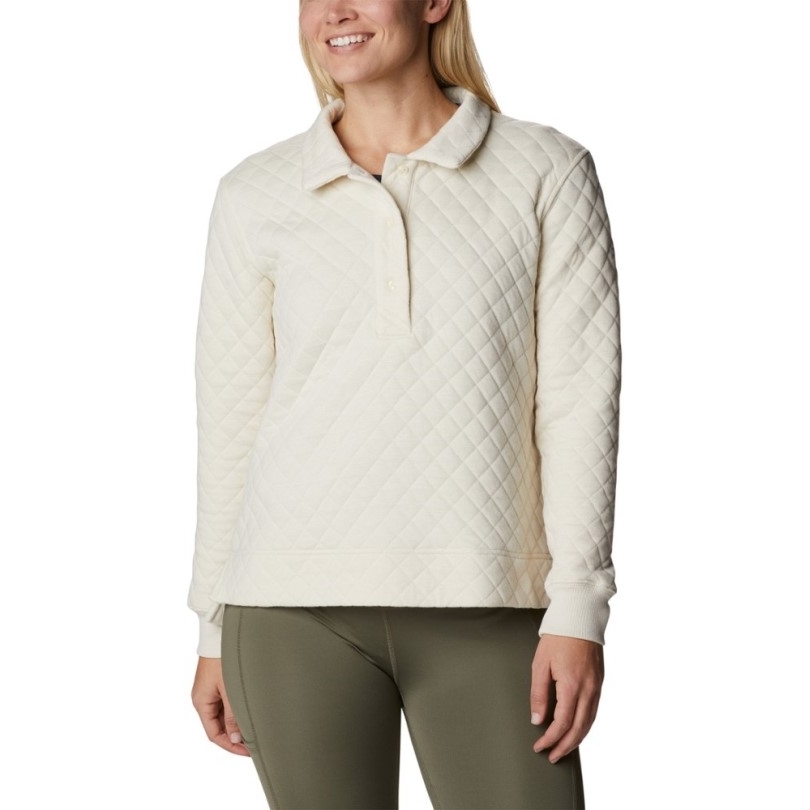 Chalk Rei Co-op Columbia Lodge Gestepptes Polo-Sweatshirt Damen