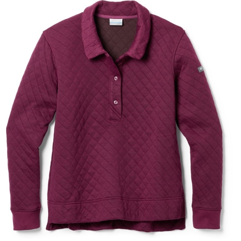Columbia Lodge Stepp-Polo-Sweatshirt Damen Rei Co-op Marionberry