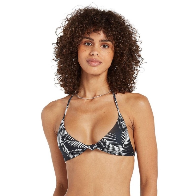 Rei Coop Volcom Stay Or Leaf Triangel Badeanzug Top Damen Schwarz