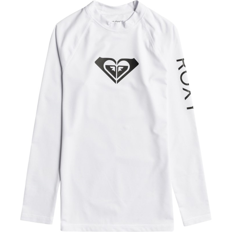 Roxy Whole Hearted Longsleeve Upf 50 Rashguard Damen Rei Coop Weiß