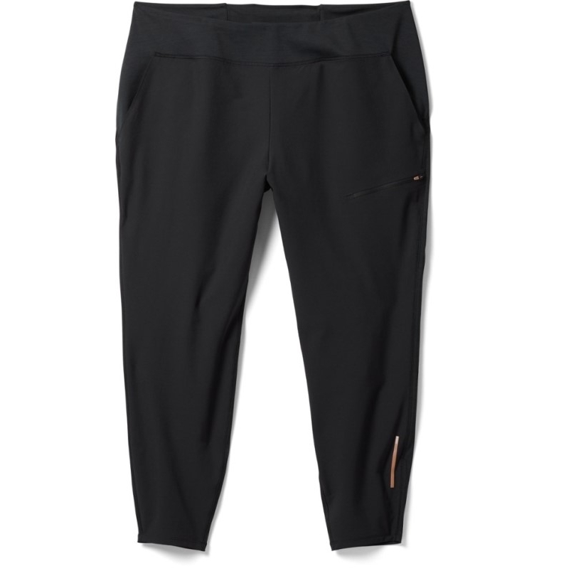 Schwarze Rei Coop Schnellland Laufhose Damen Plus Größen