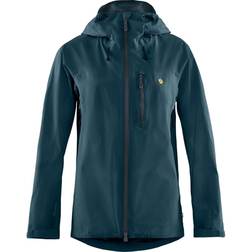 Rei Co-op Fjällräven Bergtagen Lite Eco-shell Jacke Damen Blau
