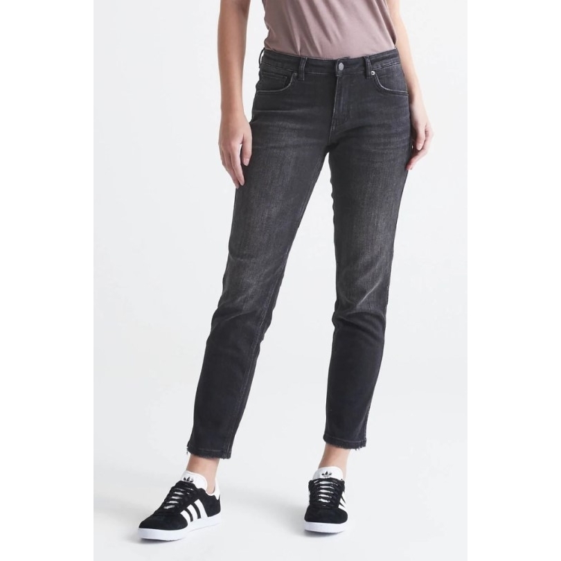 Schwarze Rei Coop Duer Performance Denim Girlfriend Jeans Damen