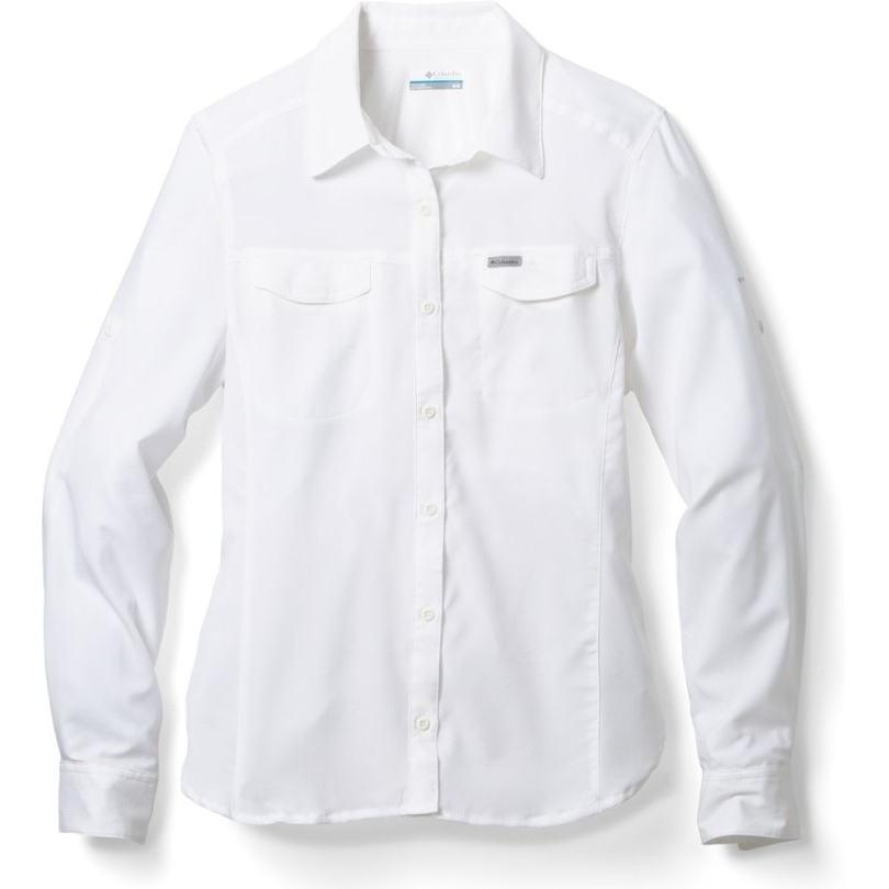 Columbia Silver Ridge Lite Langarmshirt Damen Weiß Rei Co-op