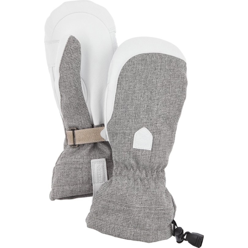 Rei Coop Hestra Handschuhe Patrol Gauntlet Fäustlinge Damen Grau
